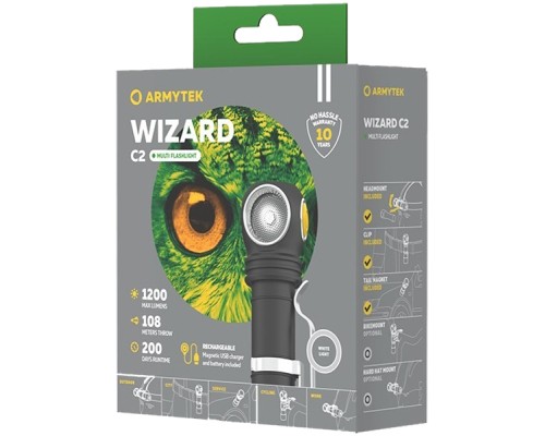 Ліхтар Armytek Wizard C2 Marnet USB Warm (F08901W)