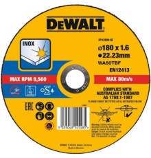 Круг відрізний DeWALT EXTREME, нержавіюча сталь/листовий метал, 180х1.6х22.23 мм (DT43908)