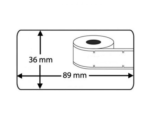 Етикетка самоклеюча UKRMARK термо 36x89/0,26тис, D-99012, сум. з DYMO 99012 LW S0722400 (900363)