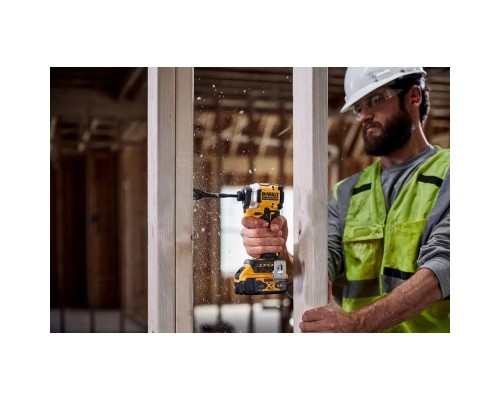 Шуруповерт DeWALT 18 В XR Li-Ion, 2x5Ah, безщітковий, 206 Нм, 3250 об/хв, TSTAK (DCF850P2T)