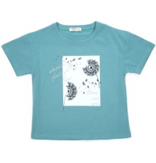 Футболка дитяча Breeze з кульбабами (18763-164G-mint)