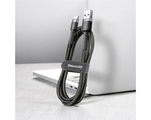 Дата кабель USB 2.0 AM to Type-C 3.0m 2A Gray-Black Baseus (CATKLF-UG1) Дата кабель USB 2.0 AM to Type-C 3.0m 2A Gray-Black Baseus (CATKLF-UG1)