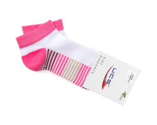 Шкарпетки дитячі UCS Socks в смужку (M0C0201-0089-9G-pink)