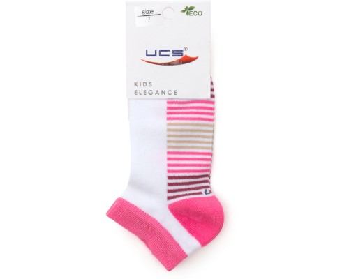 Шкарпетки дитячі UCS Socks в смужку (M0C0201-0089-9G-pink)