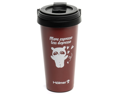 Термокружка Hölmer Coffee Time Брунатна (TC-0500-DR Coffee Time)