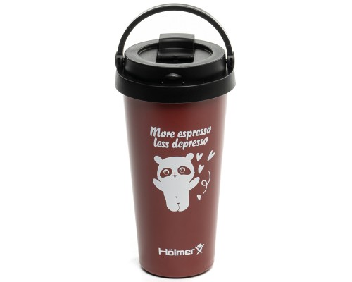 Термокружка Hölmer Coffee Time Брунатна (TC-0500-DR Coffee Time)