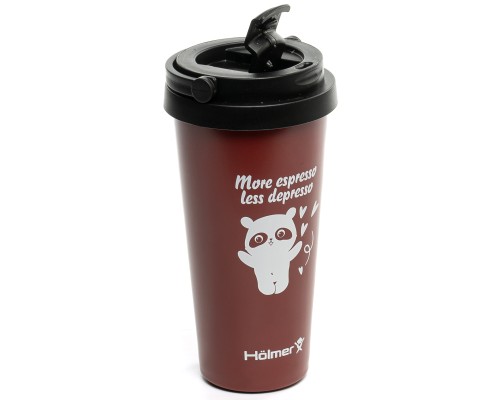 Термокружка Hölmer Coffee Time Брунатна (TC-0500-DR Coffee Time)