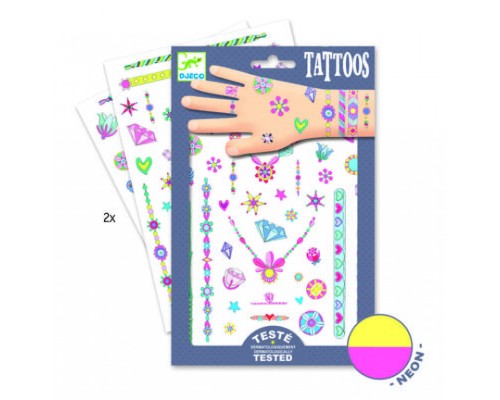 Набір для творчості Djeco Дженіс наклейки на тіло (DJ09587)