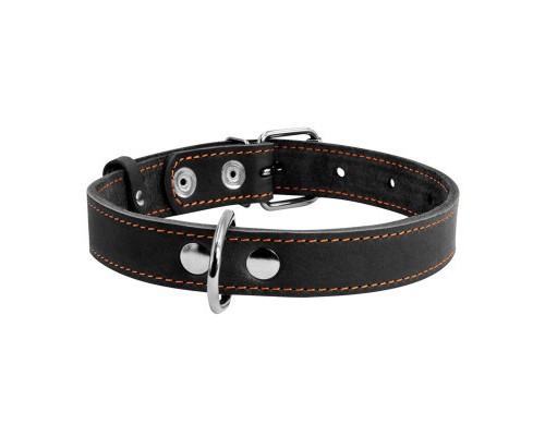 Нашийник для тварин Collar одинарний Ш 25 мм Д 38-50 см чорний (02191)