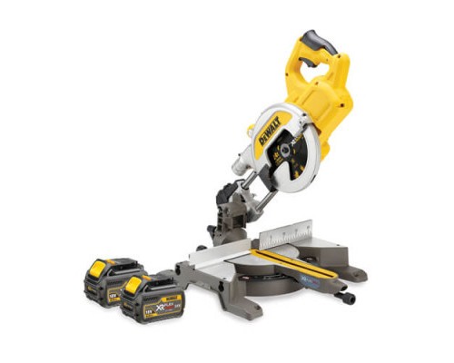 Торцювальна пила DeWALT 54В XR FLEXVOLT Li-Ion, 216х30 мм, XPS, 15 кг, 2x6Ah, TSTAK (DCS777T2)