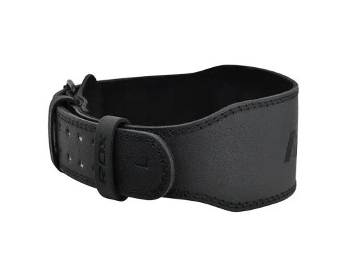 Атлетичний пояс RDX 4 шкіряний Full Black L (WBS-4FB-L)