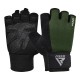 Рукавички для фітнесу RDX W1 Half Army Green M (WGA-W1HA-M)