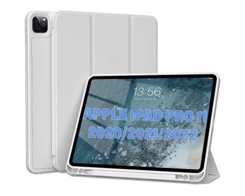 Чохол до планшета BeCover Tri Fold Hard TPU Apple iPad Pro 11 2020/2021/2022 Gray (711111)