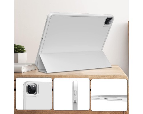 Чохол до планшета BeCover Tri Fold Hard TPU Apple iPad Pro 11 2020/2021/2022 Gray (711111)