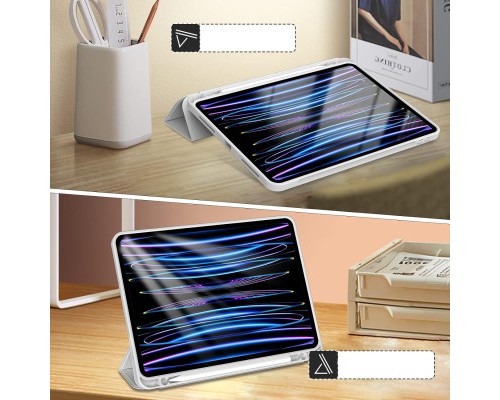 Чохол до планшета BeCover Tri Fold Hard TPU Apple iPad Pro 11 2020/2021/2022 Gray (711111)