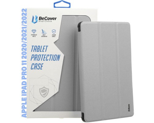 Чохол до планшета BeCover Tri Fold Hard TPU Apple iPad Pro 11 2020/2021/2022 Gray (711111)