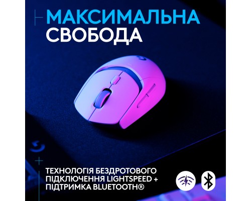 Мишка Logitech G309 Lightspeed Wireless/Bluetooth White (910-007207)