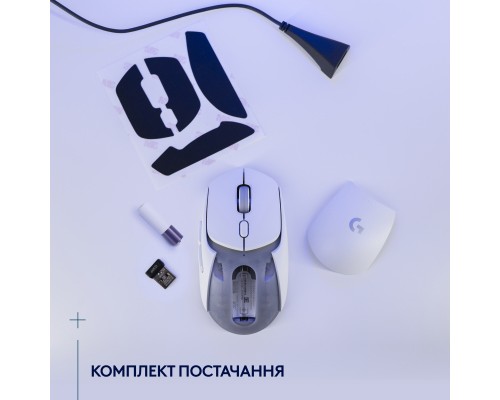 Мишка Logitech G309 Lightspeed Wireless/Bluetooth White (910-007207)