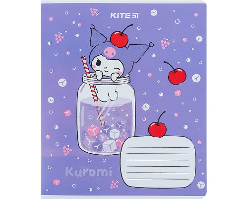 Зошит Kite Kuromi 12 аркушів, лінія (HK24-234)