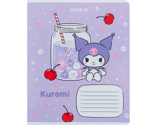 Зошит Kite Kuromi 12 аркушів, лінія (HK24-234)