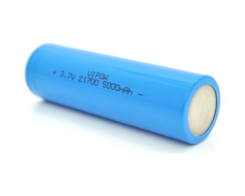 Акумулятор 21700 5000mAh, 3.7V, Blue, FlatTop Vipow (ICR21700-5000mAhFT / 31080) 