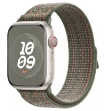 Ремінець до смарт-годинника Apple 41mm Sequoia/Orange Nike Sport Loop (MTL33ZM/A)