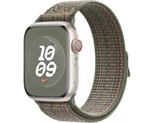 Ремінець до смарт-годинника Apple 41mm Sequoia/Orange Nike Sport Loop (MTL33ZM/A)