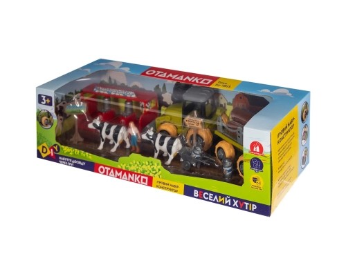Ігровий набір Otamanko Веселий хутір (трактор із причепом і молочна ферма з коровами) (8816K)
