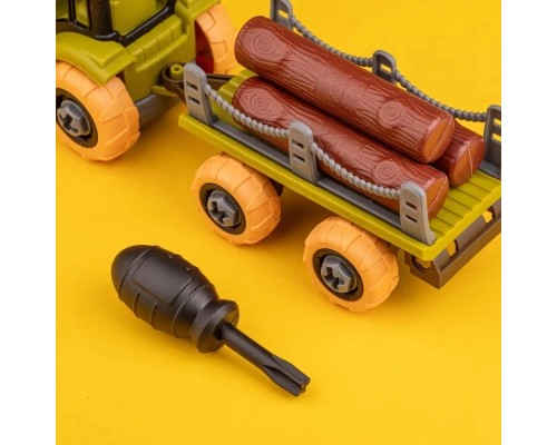 Ігровий набір Otamanko Веселий хутір (трактор із причепом і молочна ферма з коровами) (8816K)