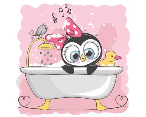 Картина по номерам ArtCraft Пінгвинятко 30х30 см (15503-AC) Картина по номерам ArtCraft Пінгвинятко 30х30 см (15503-AC)