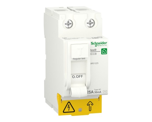 Диференціальний автоматичний вимикач Schneider Electric RESI9 2P 25A 30mA (R9R51225)