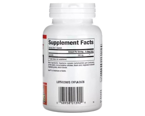 Вітамінно-мінеральний комплекс Natural Factors Кверцетин, 500 мг, Quercetin, 60 вегетаріанських капсул (NFS01390) Вітамінно-мінеральний комплекс Natural Factors Кверцетин, 500 мг, Quercetin, 60 вегетаріанських капсул (NFS01390)
