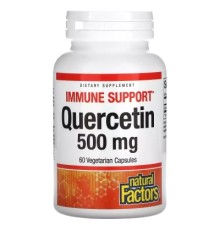 Вітамінно-мінеральний комплекс Natural Factors Кверцетин, 500 мг, Quercetin, 60 вегетаріанських капсул (NFS01390)