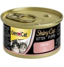 Консерви для котів GimCat Shiny Kitten Для кошенят з куркою 70 г (4002064413341)