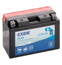 Акумулятор автомобільний EXIDE AGM 8Ah (+/-) (110EN) (ET9B-BS)