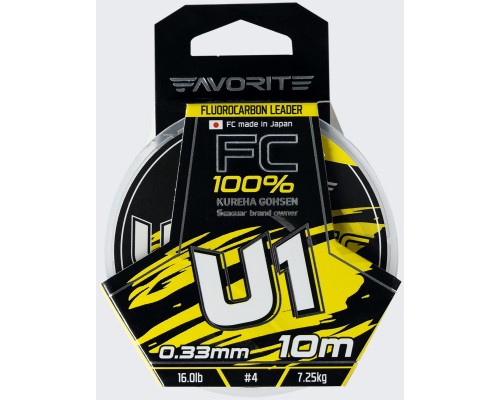 Флюорокарбон Favorite U1 FC 10m 4.0/0.33mm 16.0lb/7.25kg (1693.11.83)