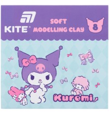 Пластилін Kite Kuromi восковий, 8 кольорів, 160 г (HK24-082)