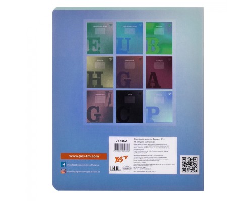 Зошит Yes предметний ФІЗИКА Fusion 48 аркушів, клітинка (767462)