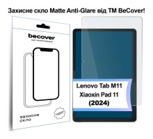 Скло захисне BeCover Matte Anti-Glare Lenovo Tab M11 (2024) TB-TB330FU/Xiaoxin Pad 11 (2024) 11