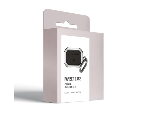 Чохол для навушників Armorstandart Panzer для Apple Airpods 4 White (ARM82553) Чохол для навушників Armorstandart Panzer для Apple Airpods 4 White (ARM82553)