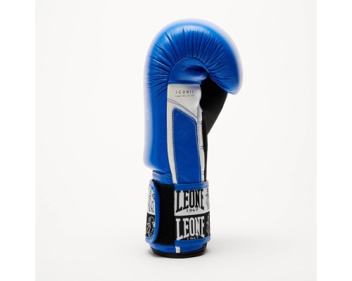 Боксерські рукавички Leone GN208 Iconic Blue 10 унцій (GN208_Blue_10oz)