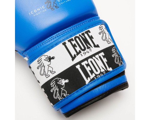 Боксерські рукавички Leone GN208 Iconic Blue 10 унцій (GN208_Blue_10oz)