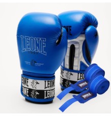 Боксерські рукавички Leone GN208 Iconic Blue 10 унцій (GN208_Blue_10oz)