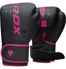 Боксерські рукавички RDX F6 Matte Pink 8 унцій (BGR-F6MP-8OZ)
