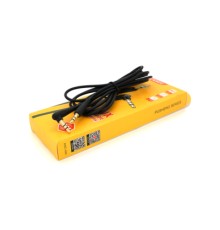 Кабель мультимедійний 3.5mm M to 3.5mm M 2.0m black iKAKU (YT-AUXGJ(M)/(M)-KSC-522-B)