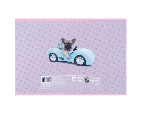 Альбом для малювання Kite Studio Pets, 12 аркушів (SP25-241)