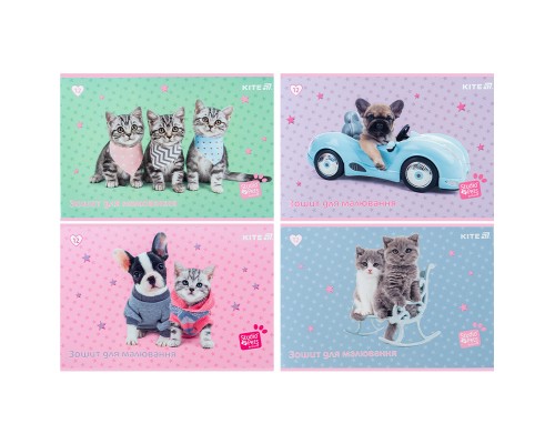 Альбом для малювання Kite Studio Pets, 12 аркушів (SP25-241)