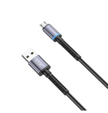 Дата кабель USB 2.0 AM to Micro 5P 1.0m 2.4A black XO (NB215-M-BK)