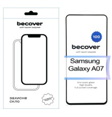 Скло захисне BeCover 10D Samsung Galaxy A07 SM-A075 Black (713684)