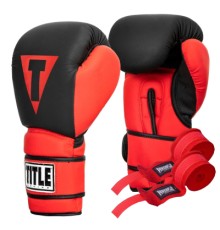 Боксерські рукавички Title Boxing Guts and Glory Black/Red L 14oz (GGBG L BK/RD)